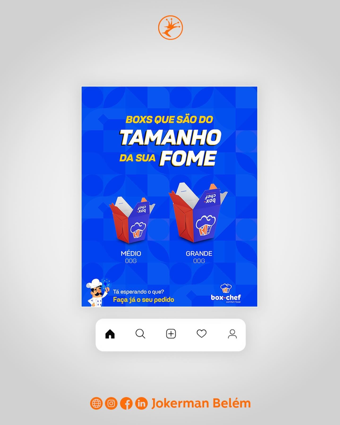 Identidade para redes sociais Box do Chefe